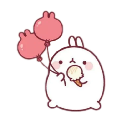 🐰 Стикер «Molang 《WSZB Remix》» для Telegram
