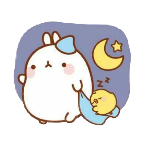 🐰 Стикер «Molang 《WSZB Remix》» для Telegram
