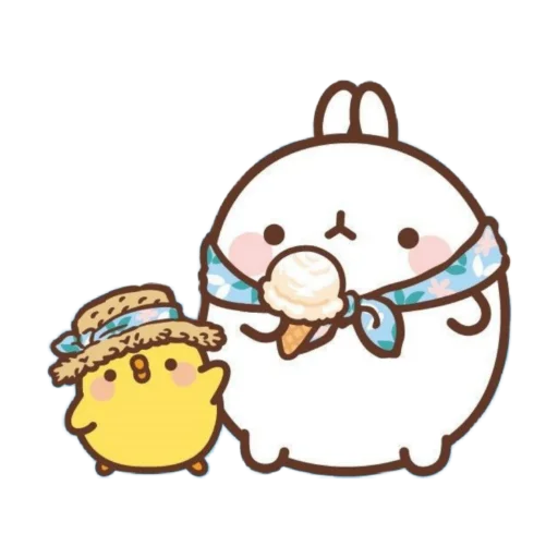 🐰 Стикер «Molang 《WSZB Remix》» для Telegram