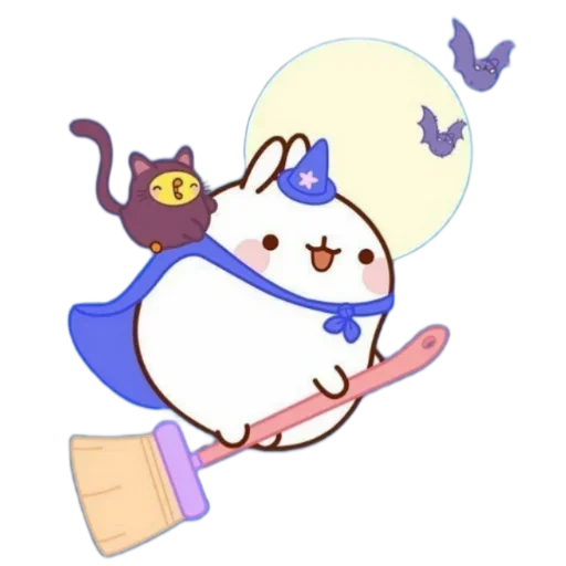 Стикерпак molang для Telegram — скачать