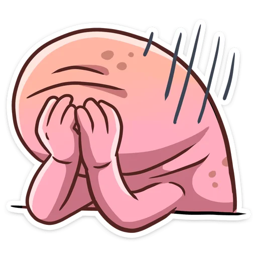 😣 Стикер «Голый землекоп» для Telegram