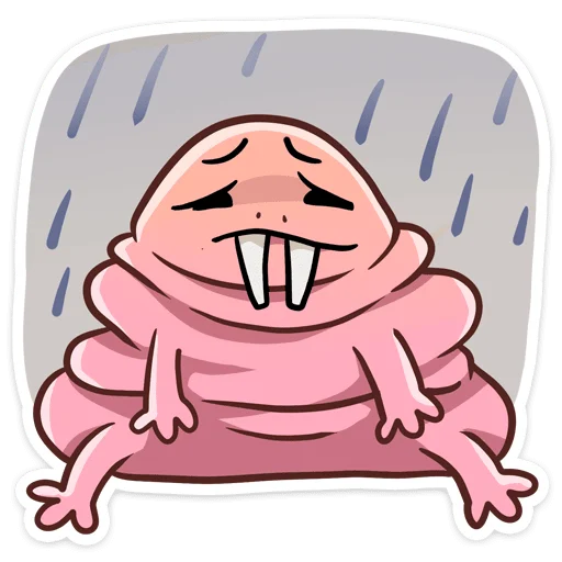 😣 Стикер «Голый землекоп» для Telegram