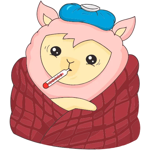 🤒 Эмодзи «Лама Молли» для Telegram
