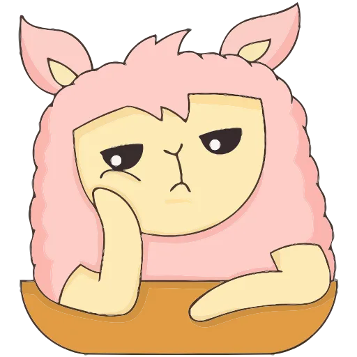 ☹ Эмодзи «Лама Молли» для Telegram