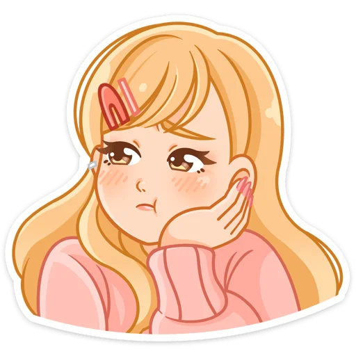 🥺 Стикер «Момо без надписей» для Telegram