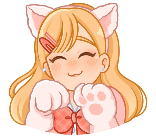 🐾 Стикер «Момо без надписей» для Telegram