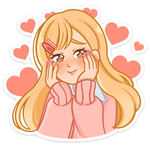 🥰 Стикер «Момо без надписей» для Telegram