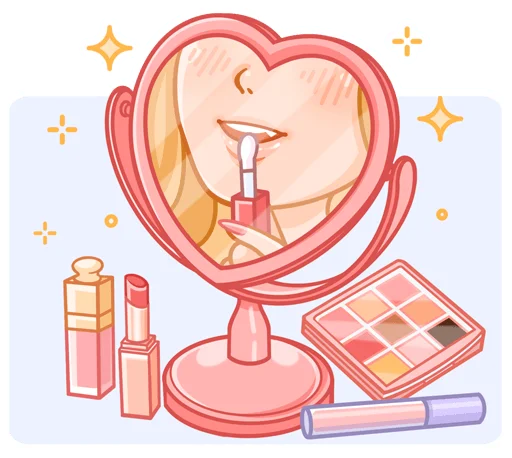 💄 Стикер «Момо без надписей» для Telegram