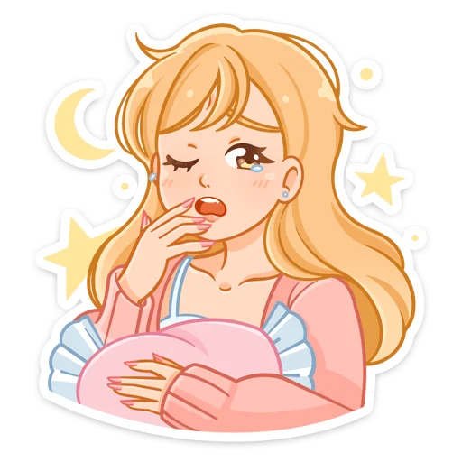 🥱 Стикер «Момо без надписей» для Telegram