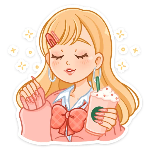 😌 Стикер «Момо без надписей» для Telegram