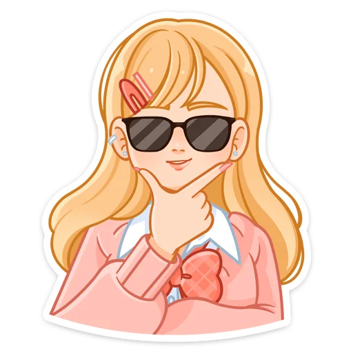 😎 Стикер «Момо без надписей» для Telegram