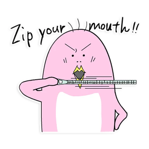 🤫 Стикер «Momoiro Toriko» для Telegram