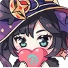 ❤️ Эмодзи «Mona Genshin» для Telegram