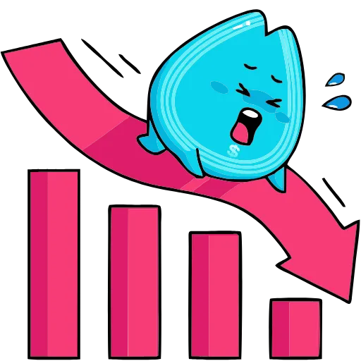 📉 Эмодзи «Money Rain» для Telegram