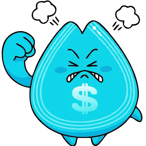 😡 Эмодзи «Money Rain» для Telegram