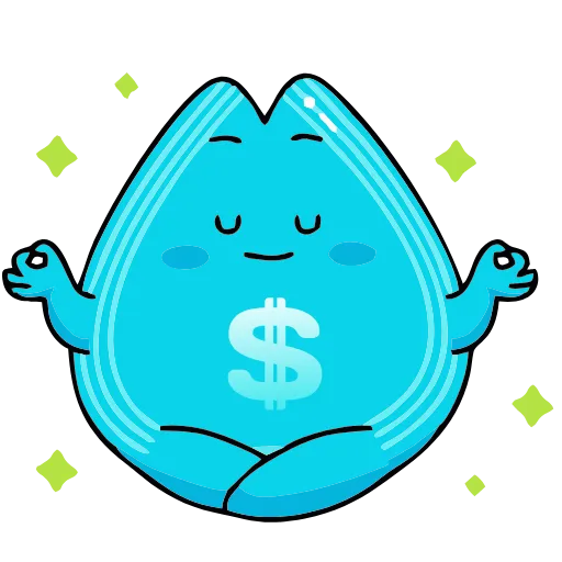 🧘‍♀️ Эмодзи «Money Rain» для Telegram