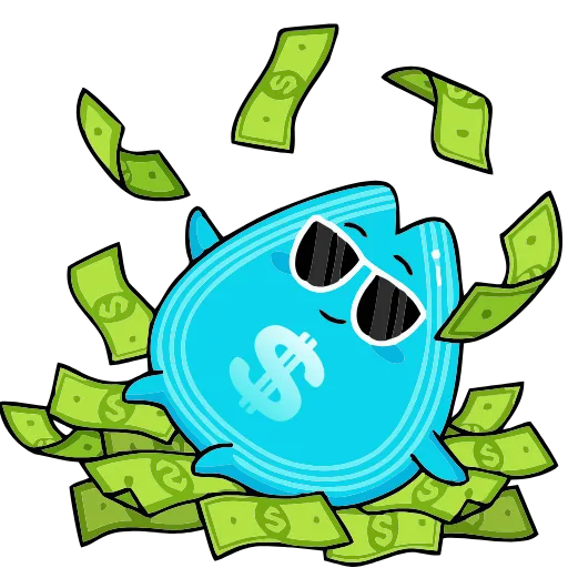 💵 Эмодзи «Money Rain» для Telegram