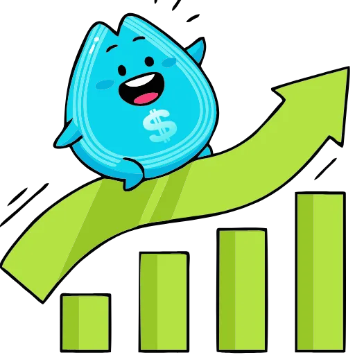 📈 Эмодзи «Money Rain» для Telegram