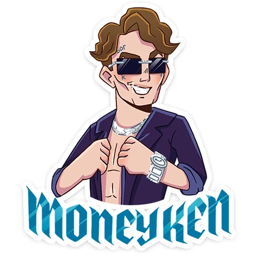 😎 Стикер «MONEYKEN x INSTASAMKA» для Telegram