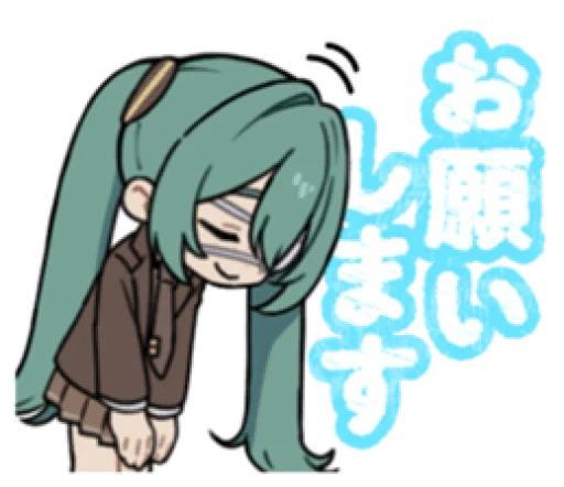 Стикерпак Monitoring Miku для Telegram