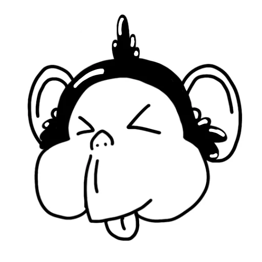 😜 Стикер «Обезьяна с кодом» для Telegram