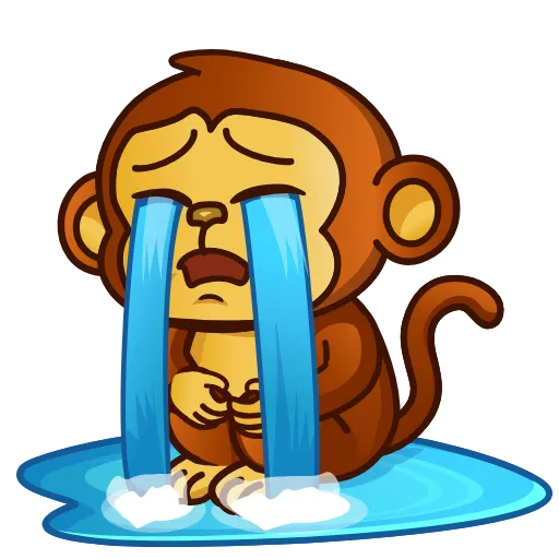 😭 Стикер «Бибизяна» для Telegram