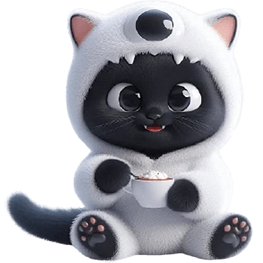 ☕️ Стикер «Монстры котики 3» для Telegram