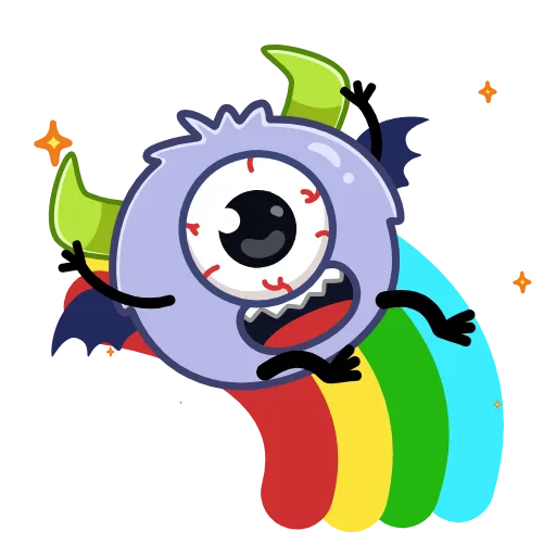 ☺️ Стикер «Монстрик» для Telegram