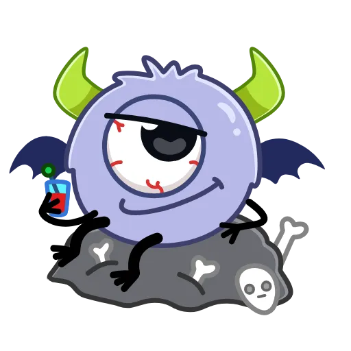 🧃 Стикер «Монстрик» для Telegram