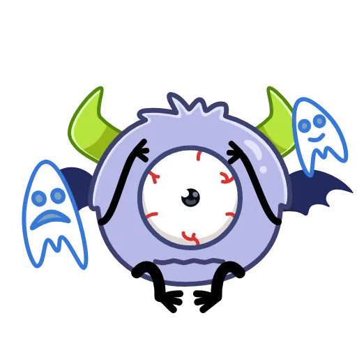 👻 Стикер «Монстрик» для Telegram