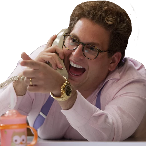😆 Стикер «Волк с Уолл стрит» для Telegram