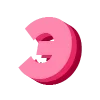 🌺 Эмодзи «Montserrat Pink - розовый шрифт» для Telegram