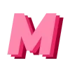 🌺 Эмодзи «Montserrat Pink - розовый шрифт» для Telegram