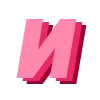 🌺 Эмодзи «Montserrat Pink - розовый шрифт» для Telegram