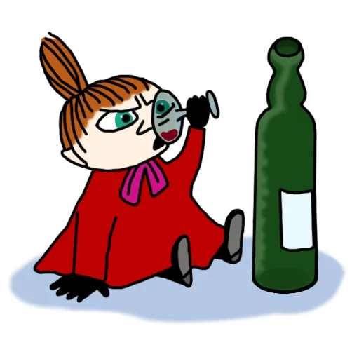 🍷 Стикер «MOOMIN» для Telegram