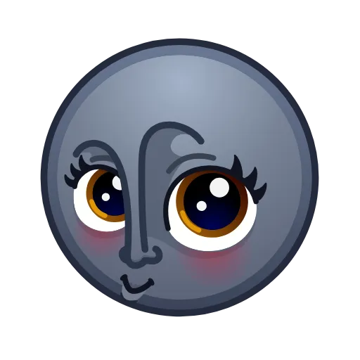 😳 Эмодзи «Moon Emoji» для Telegram
