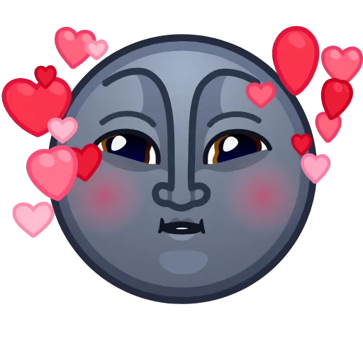 🥰 Эмодзи «Moon Emoji» для Telegram