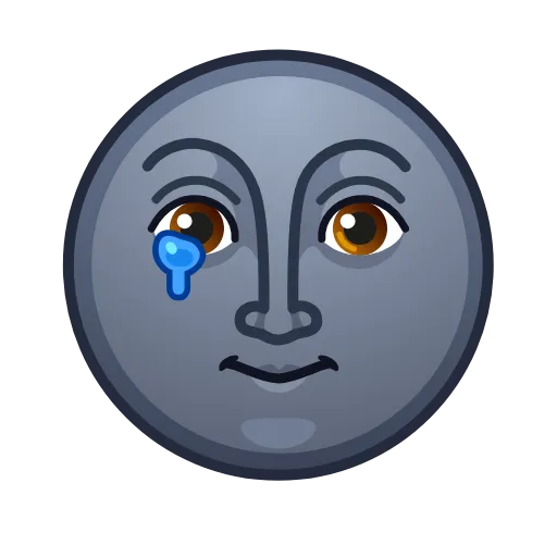 🥲 Эмодзи «Moon Emoji» для Telegram