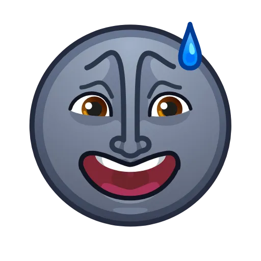 😅 Эмодзи «Moon Emoji» для Telegram