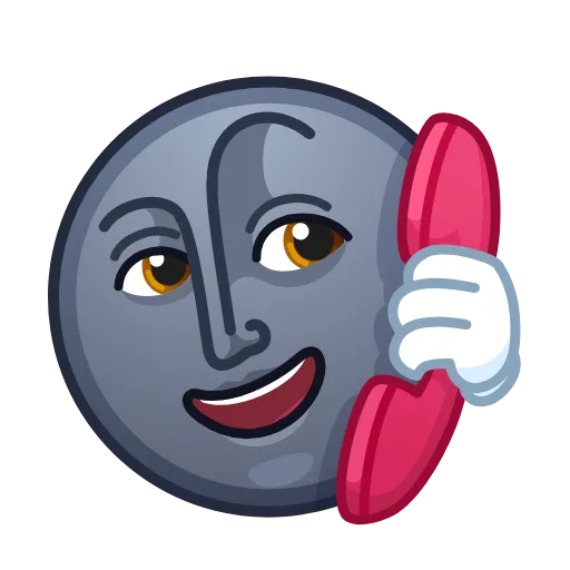 📞 Эмодзи «Moon Emoji» для Telegram