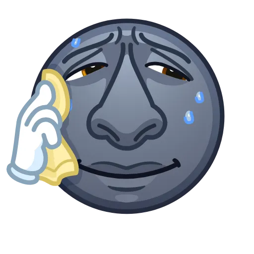 😥 Эмодзи «Moon Emoji» для Telegram