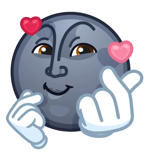 🫰 Эмодзи «Moon Emoji» для Telegram