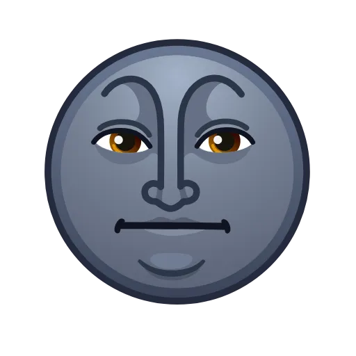 🙅‍♂️ Эмодзи «Moon Emoji» для Telegram