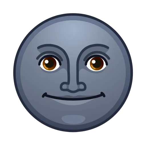 🙂 Стикер «Moon Emoji» для Telegram