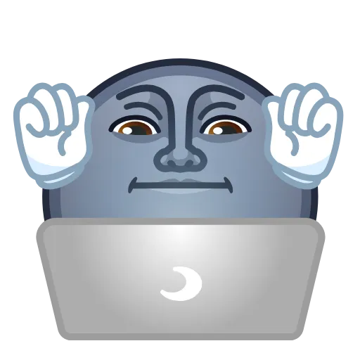 💻 Стикер «Moon Emoji» для Telegram