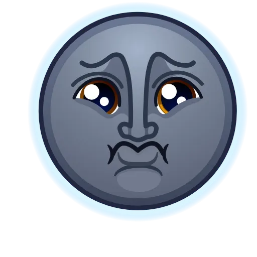 🥺 Стикер «Moon Emoji» для Telegram