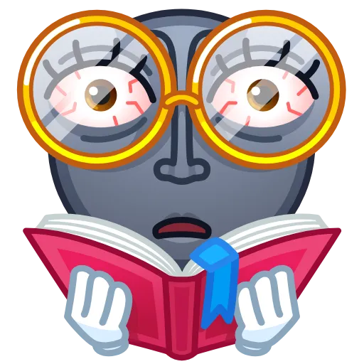 🤓 Стикер «Moon Emoji» для Telegram