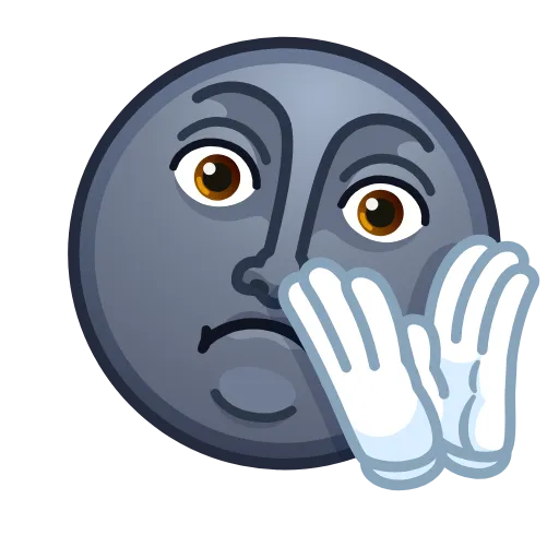 👏 Стикер «Moon Emoji» для Telegram