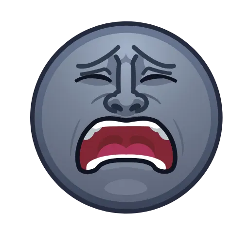 😫 Стикер «Moon Emoji» для Telegram