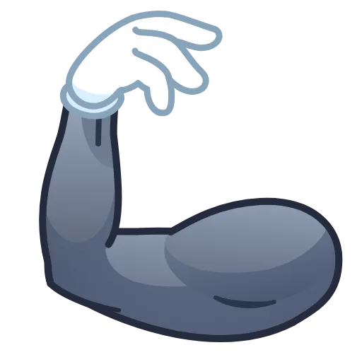 💪 Стикер «Moon Emoji» для Telegram